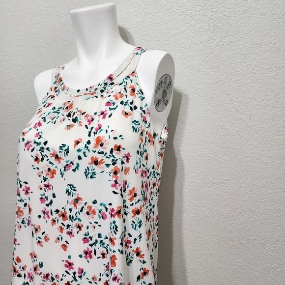 NWT Calvin Klein White Floral Tank Top Size S - Picture 2 of 12